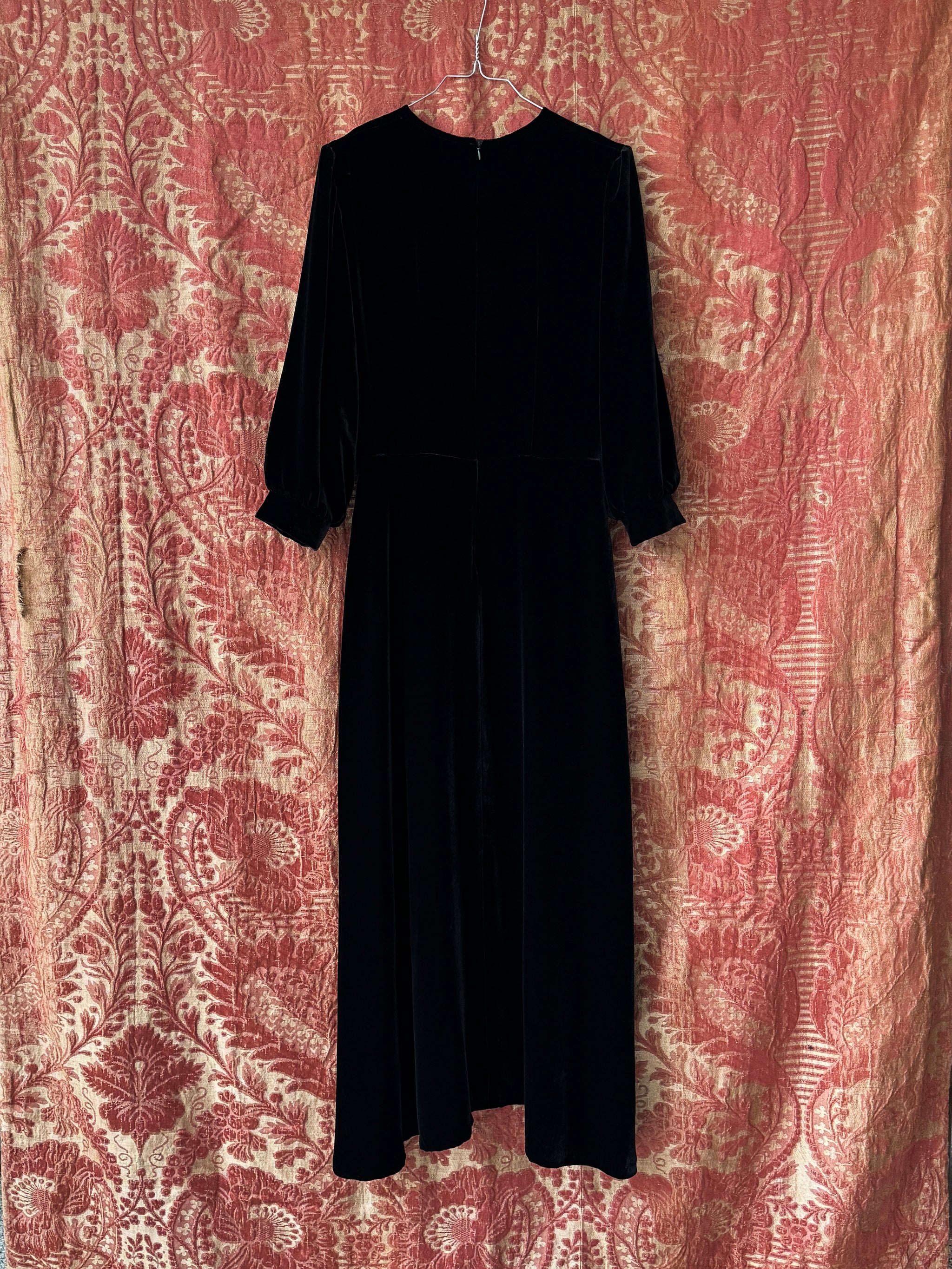 Harbro Dress, black French silk velvet  La Bagatelle