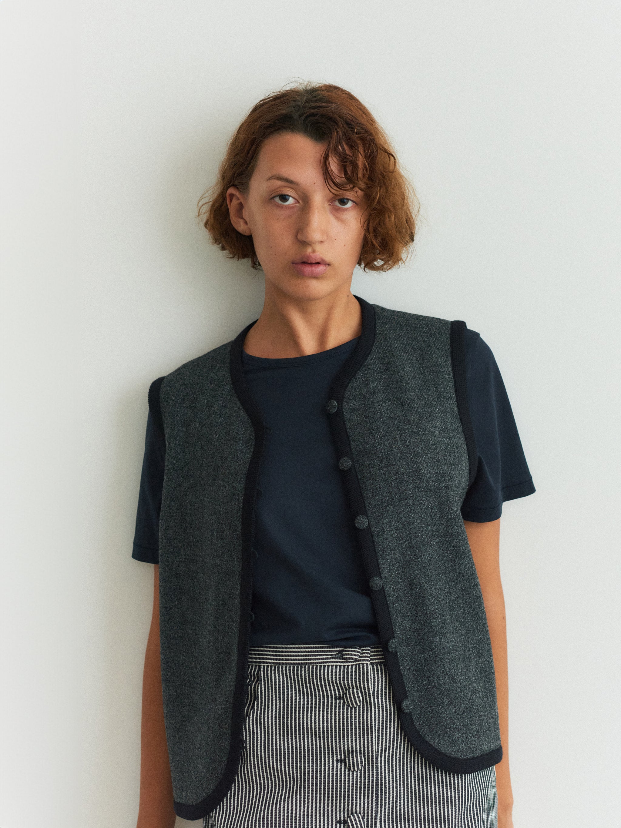Sysser Vest, silver fox Italian wool – La Bagatelle