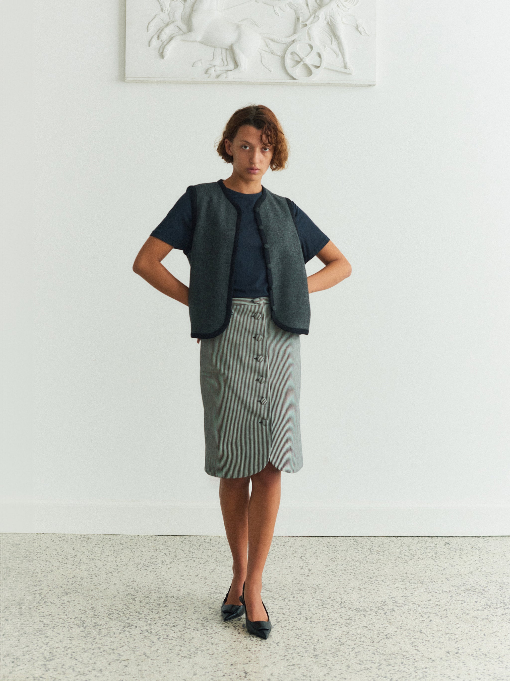 Sysser Vest, silver fox Italian wool – La Bagatelle